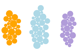 r create bubble chart similar to d3 js force layout using