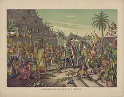 Los miembros del sacerdocio azteca mataban a la víctima (a veces niños) en el altar. Noche Triste Wikipedia La Enciclopedia Libre