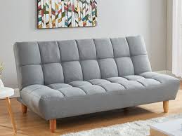 Canape 3 Places Clic Clac En Tissu Esteban Gris Canape Modulable Canape Angle Canape