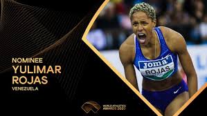 Yulimar rojas es la grandísima favorita al oro olímpico en el triple salto, tras la pausa de un año que obligó la pandemia. La Venezolana Yulimar Rojas Candidata A Mejor Atleta Del 2020