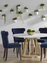 Essentials For Living Dining Room Blue Gold Dining Room Blue Dining Room Decor