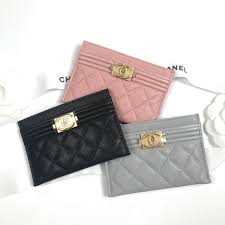 Pink Chanel Boy Card Holder Chanel Card Holder Chanel Kids Pink Chanel