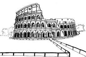 Cuando el coliseo caiga, roma lo seguirá en su declive y si eso sucede, el mundo se hundirá con ella. Dibujo Para Colorear Relajante Italia Coliseo 12