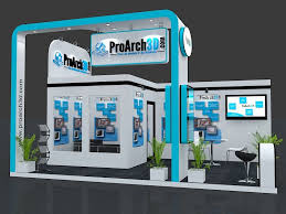 Exhibition Stall 3d Model 6 Mtr X 4 Mtr 3 Side Open Exhibition Stand Design Exhibition Stand Exhibition Booth Design