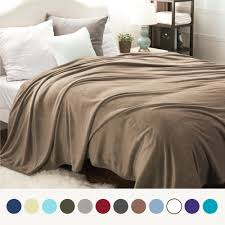 Bedsure Fleece Blanket King Size Taupe Lightweight Super Soft Cozy Luxury Bed Blanket Microfiber Walmart Com Walmart Com