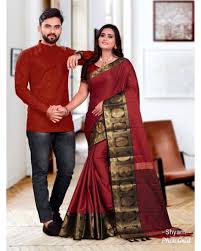 Matching couple shirts make a unique yet almost always appropriate approach to romantic gift giving. Couple Combo Dress Shop Online Women Fashion Indo Western Ethnic Wear Sari Suits Kurtis Watches Gifts