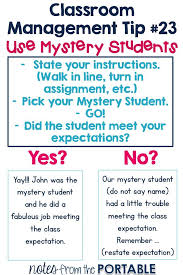 How Adding A Little Mystery Can Create Classroom Management Magic Notes From The Portable Classroom Expectations Teaching Classroom Management Classroom Management