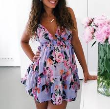 Maternity Flowers Print Cami Dress Stylish Maternity