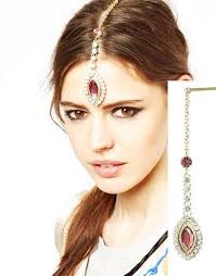 bijou indienne pierre rose