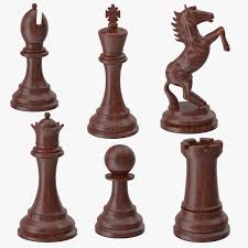Chess Pieces Black 3d Model Ad Pieces Chess Model Black Chess Pieces Knight Chess Chess