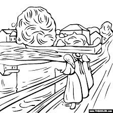 And now, here is the 1st photograph: Edvard Munch S Girls On The Bridge Coloring Page Famous Art Paintings Coloring Pages Famous Art Coloring
