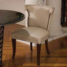 This 24 inches seat height bar stools will add a modern industrial appearance to your home or work space. Global Views 33 1 2 Inch By 23 Inch Square Leather Casino Chair Beige With Nickel Tacks At The A Interior Design And Build Dining Chairs Leather Dining Chairs
