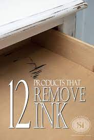 The baking soda is slightly abrasive so may take up the ink stain without damaging the finish. 12 Products That Remove Ink Stains From Wood Furniture Salvaged Inspirations