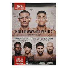 Radiotimes.com has rounded up everything you need to know about how to watch ufc fight night: Ufc Fight Night 74 Saskatchewan Holloway Vs Oliveira Autographed Ufc Store