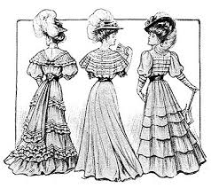 During The Edwardian Era Women S Dresses Were Fluffy Confections Of Organdy Batiste Dimity Or Lawn Edwardian Clothing Edwardian Fashion Edwardian Dress