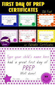 First Day Of Prep Certificates For Qld Australia Teachers How To Memorize Things Teachers Pay Teachers Seller Kindergarten Lessons