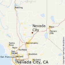 A new map of the states of california and nevada, exhibiting the rivers, lakes, bays, and islands, with the principal towns, roads, railroads, and transit routes to the silver mining districts; Best Places To Live In Nevada City California