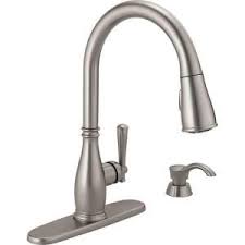 Delta Charmaine Single Handle Pull Down Sprayer Kitchen Faucet With Soap Dispenser An Kitchen Faucet With Sprayer Kitchen Faucets Pull Down Sink Soap Dispenser