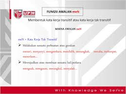 Kata kerja transitif dan tak transitif tahun 2. Golongan Kata Kata Kerja Ppt Download