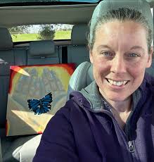 Art by -Dama Mora This is a Gestural Painting. Please tell me what it tells  you. Your POV helps me improve my art in general. Thank You!8x10” acrylic  Happy Summer!