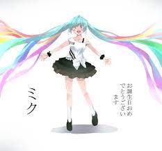 Happy Birthday Miku By Futarinokizuna Miku Hatsune Miku Hatsune