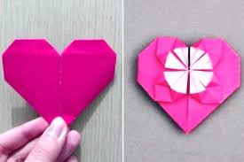 Siapkan sebuah kertas origami lalu, lipat secara diagonal. Cara Membuat Origami Love Bentuk Hati Cilacap Klik