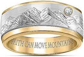 Faith Can Move Mountains Inspirational Men S Diamond Spinning Ring Google Shopping Rings Spinning Rings Engagement Rings