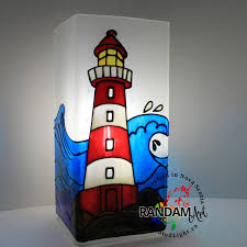 Lighthouse Square Lamp Randam Art