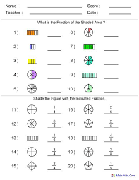 Fractions Worksheets Visual Adding Subtracting Multiplying Dividing Reducing M Fractions Worksheets Math Fractions Worksheets 4th Grade Math Worksheets