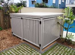 Aluminium Slatted Fencing Pool Storage Pool Equipment Enclosure Pool Equipment Cover
