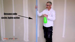 En effet il suffit d'arroser la partie arrière de la cornière, d'attendre. Wet Stick 250 Straitflex Bande D Angle Renforcee Autocollante Pose