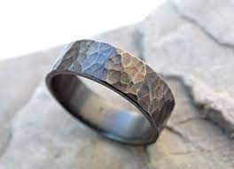 Mens Ring Black Silver Mens Engagement Ring Silver Handmade Etsy Rings For Men Mens Wedding Rings Mens Engagement Rings Silver