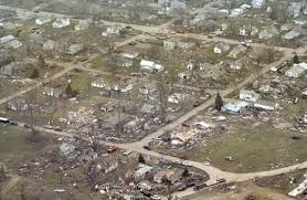 Widespread Destruction In Mapleton Iowa Is Shown April 10 2011 The Day After A Tornado Swept Through The Town Fifty Homes Were De Iowa Mapleton City Photo