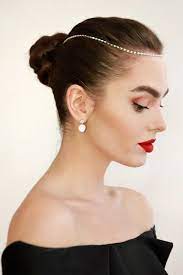 Audrey Hepburn Inspired Updo As Seen On Emily In Paris Audrey Hepburn Hair Audrey Hepburn Wedding Hair Lilly Collins Hair