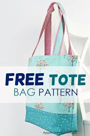 The Best Free Tote Pattern In 2 Sizes In 2020 Tote Bags Sewing Tote Pattern Tote Bag Pattern Free
