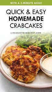 Easy Homemade Crab Cakes Life As A Strawberry Recipe Crab Cakes Crab Recipes Crab Meat Recipes