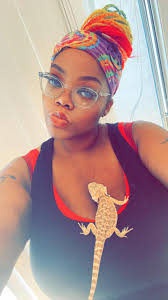 Bearded Dragon and Owner Bonding Moment