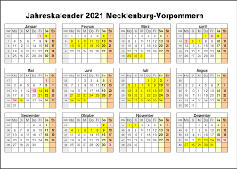 Unsere kalender sind lizenzfrei, und können direkt heruntergeladen und ausgedruckt werden. Druckbare Jahreskalender 2021 Mecklenburg Vorpommern Kalender Zum Ausdrucken Pdf The Beste Kalender