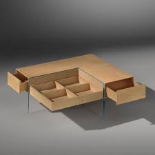 Decorative round small coffee table set, walnut nesting tables, modern wooden coffee table for living room engraving, sofa end side table. Buy Solid Wood Coffee Table With Drawers By Dreieck Design Monument