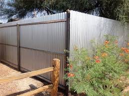 My corrugated metal fences (ceiling tiles and corrugated steel) are finished! Corrugated Metal Fences Tucson Fence Building