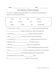 For adverb worksheets, you have come to the right place. Adjectives Worksheets Adjectives Or Adverbs Worksheets