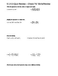Trig Identities And Proofs Worksheet Trigonometry Worksheets Algebra Worksheets Worksheet Template
