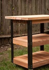 How To Make A Diy Rolling Grill Cart And Bbq Prep Station Diy Grill Table Diy Grill Bbq Table