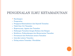 12 hubungan tamadun dan bangsa suatu bangsa lazimnya ada pertalian dgn sejarah, tradisi dan budaya kawasan geografi tertentu. Ppt Titas Zack Ricky Academia Edu