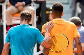 He is athletical and could hit the ball with great accuracy. Rafael Nadal Auger Aliassime Is A Hard Worker I Like Him