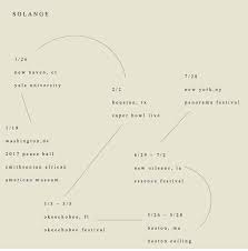 Solange A Seat At The Table Tour Schedule Design Graphic Design Posters Schedule Design Album Design