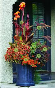 Light Up An Entryway Finegardening Fall Container Gardens Fall Planters Container Gardening Flowers