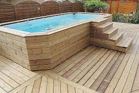 Le bois est un matériau réputé pour son charme et son côté écologique. Promo Piscine Bois Rectangulaire Pour Piscine Hors Sol Belle Intex Piscine Tubulaire Interesting Piscin Pool Enclosures Swimming Pool Hot Tub Above Ground Pool
