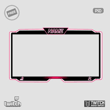 Crepe Facecam Twitch Overlay Template Overlays Overlays Cute Twitch