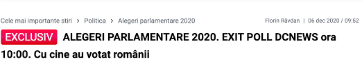 Rezultate exit poll ora 21.00: Psd 61 2 Exit Poll Prezentat Deja De Chirieac Dc News Cu Cine Au Votat Romanii Aktual24